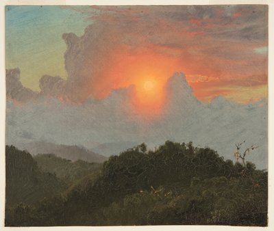 Nuvole e tramonto, Giamaica da Frederic Edwin Church