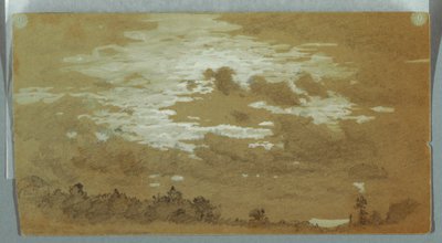 Cielo Nuvoloso su una Cresta Boscosa, Niagara da Frederic Edwin Church