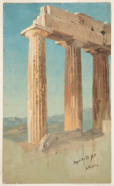 Colonne del Partenone, Atene da Frederic Edwin Church
