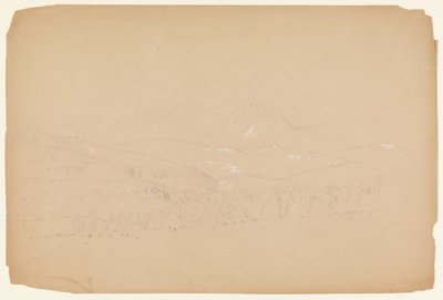 Vista lontana del Katahdin da ovest da Frederic Edwin Church
