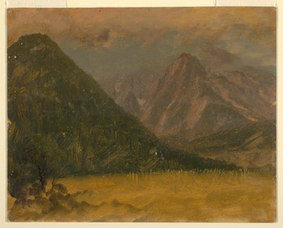 Disegno, Paesaggio alpino, Baviera o Svizzera, 1868 da Frederic Edwin Church