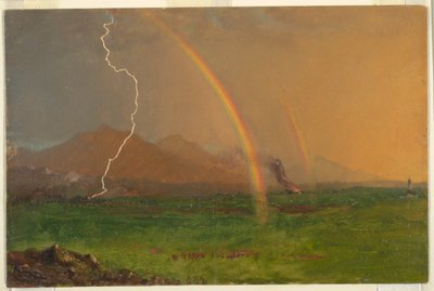 Disegno, Scena alpina con temporale, 1868 da Frederic Edwin Church
