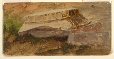 Disegno, Atene, capitello caduto del Partenone, 1869 da Frederic Edwin Church