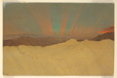 Disegno, Aurora Boreale, 1860-70 da Frederic Edwin Church