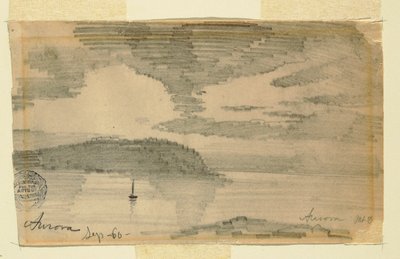 Disegno, "Aurora", Mt. Desert, 1860 da Frederic Edwin Church