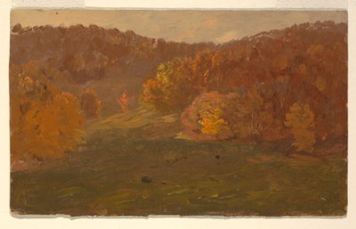 Disegno, Paesaggio autunnale (Carolina del Nord), 1865-70 da Frederic Edwin Church