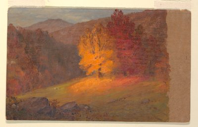 Disegno, Paesaggio autunnale, 1860-70 da Frederic Edwin Church
