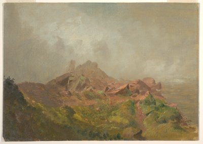 Disegno, Base della cascata americana, Niagara, 1856-58 da Frederic Edwin Church