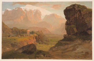 Disegno, Fantasia del Bashan, aprile 1869 da Frederic Edwin Church