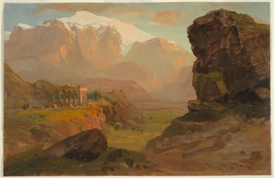 Disegno, Fantasia del Bashan, aprile 1869 da Frederic Edwin Church