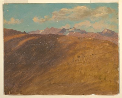 Disegno, Alpi bavaresi o svizzere, 1868 da Frederic Edwin Church