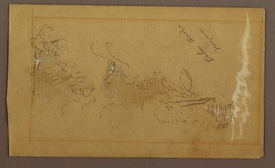 Disegno, Sotto il ponte, fiume Niagara, New York, forse 1858 da Frederic Edwin Church