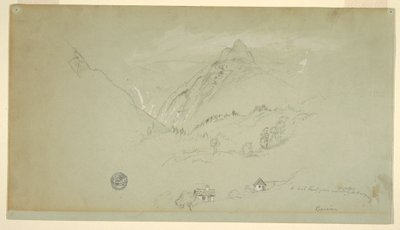Disegno, Berchtesgaden, Baviera, giugno-agosto 1868 da Frederic Edwin Church