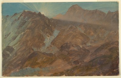 Disegno, Alpi Bernesi, Svizzera, agosto 1868 da Frederic Edwin Church