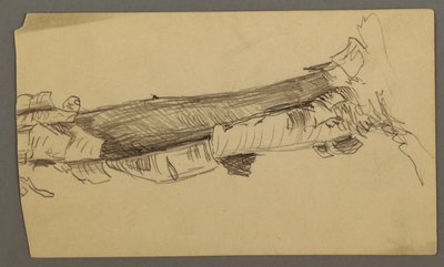 Disegno, sezione inferiore di un tronco d