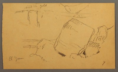 Disegno, massi, febbraio forse 1868 da Frederic Edwin Church