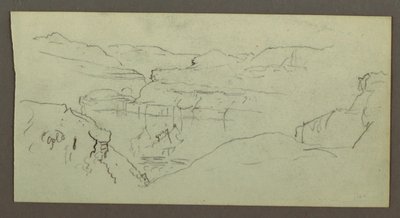 Disegno, Canyon, forse 1868 da Frederic Edwin Church