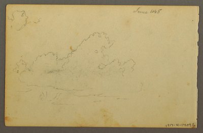 Disegno, Casa di montagna di Catskill, 1844 da Frederic Edwin Church