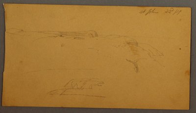 Disegno, Scogliere, 1859 da Frederic Edwin Church