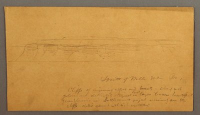 Disegno, scogliere, forse 1859 da Frederic Edwin Church