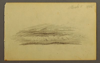 Disegno, banca delle nuvole, 1845 da Frederic Edwin Church