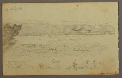 Disegno, Studi sulle nuvole, forse 1844 da Frederic Edwin Church