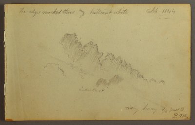 Disegno, Studio di nuvola, 1844 da Frederic Edwin Church