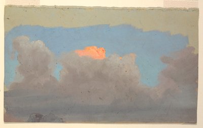 Disegno, Studio di nuvola, 1860-70 da Frederic Edwin Church