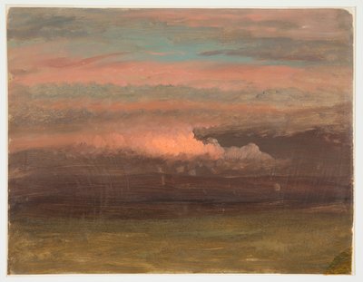Disegno, Studio di nuvola al tramonto, 1860-70 da Frederic Edwin Church