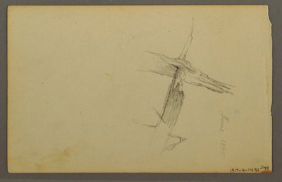 Disegno, Studio di nuvola, collina, 1844 da Frederic Edwin Church