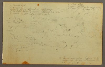 Disegno, Studio di nuvola, forse 1844 da Frederic Edwin Church