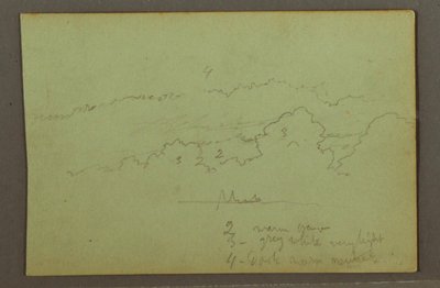 Disegno, Studio di nuvola, forse 1856 da Frederic Edwin Church