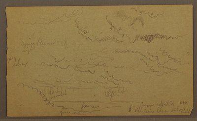 Disegno, Studio di nuvola, forse 1860 da Frederic Edwin Church