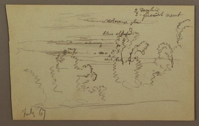 Disegno, Cielo nuvoloso, 1867 da Frederic Edwin Church