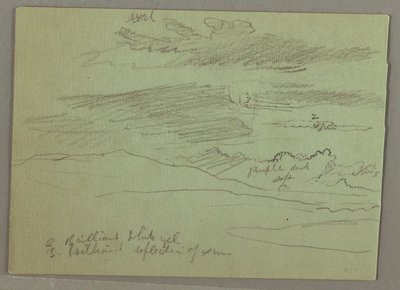 Disegno, Cielo nuvoloso, 1871 da Frederic Edwin Church