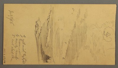 Disegno, Cielo nuvoloso sulle montagne, 19 luglio 1866 da Frederic Edwin Church