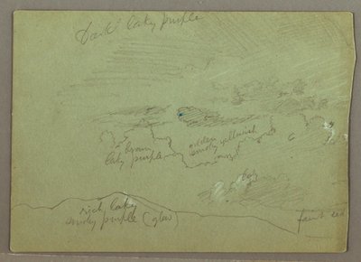Disegno, Cielo nuvoloso sul crinale, forse 1871 da Frederic Edwin Church