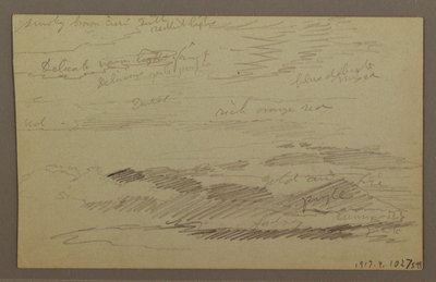 Disegno, Cielo nuvoloso, forse anni 