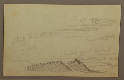 Disegno, Cielo nuvoloso, forse anni 