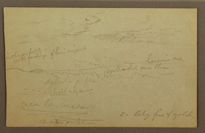 Disegno, Cielo nuvoloso, forse anni 