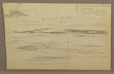 Disegno, Cielo nuvoloso, forse anni 