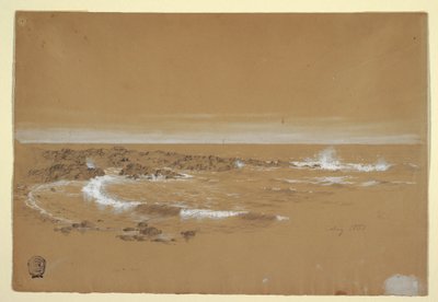 Disegno, Costa, Grand Manan, Canada, agosto 1851 da Frederic Edwin Church