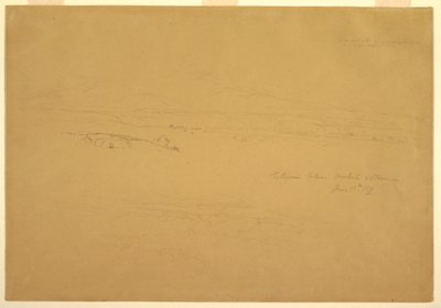 Disegno, Cotopaxi tra Machachi e Talunga, 19 giugno 1857 da Frederic Edwin Church