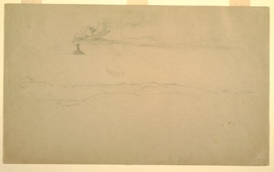 Disegno, Cotopaxi da Guapulo, Ecuador, 24 giugno 1857 da Frederic Edwin Church