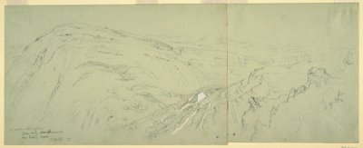 Disegno, Veduta distante di Damasco, Siria, 1868 da Frederic Edwin Church