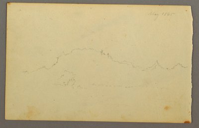 Disegno, Bordo del legno, 1844 da Frederic Edwin Church