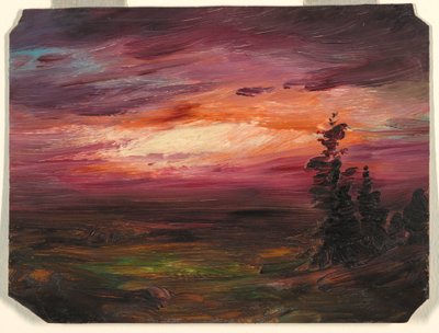Disegno, Crepuscolo serale, 1870 ca. da Frederic Edwin Church