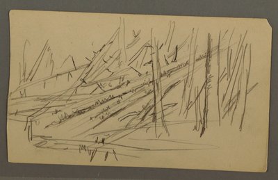 Disegno, Alberi caduti, forse 1877 da Frederic Edwin Church