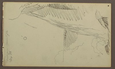 Disegno, cascate al chiaro di luna, 1858 da Frederic Edwin Church