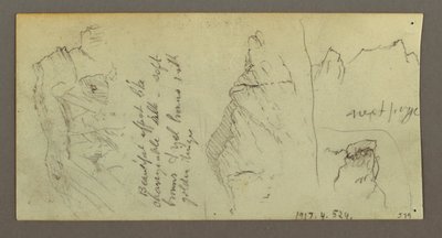 Disegno, Figura che cavalca un cammello, cammello seduto, forse 1868 da Frederic Edwin Church